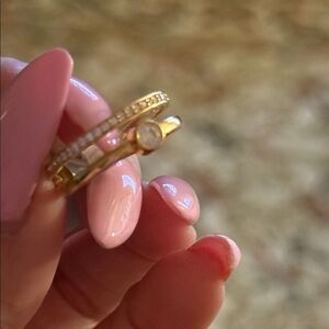 Elegant Gold and Silver Women's Ring